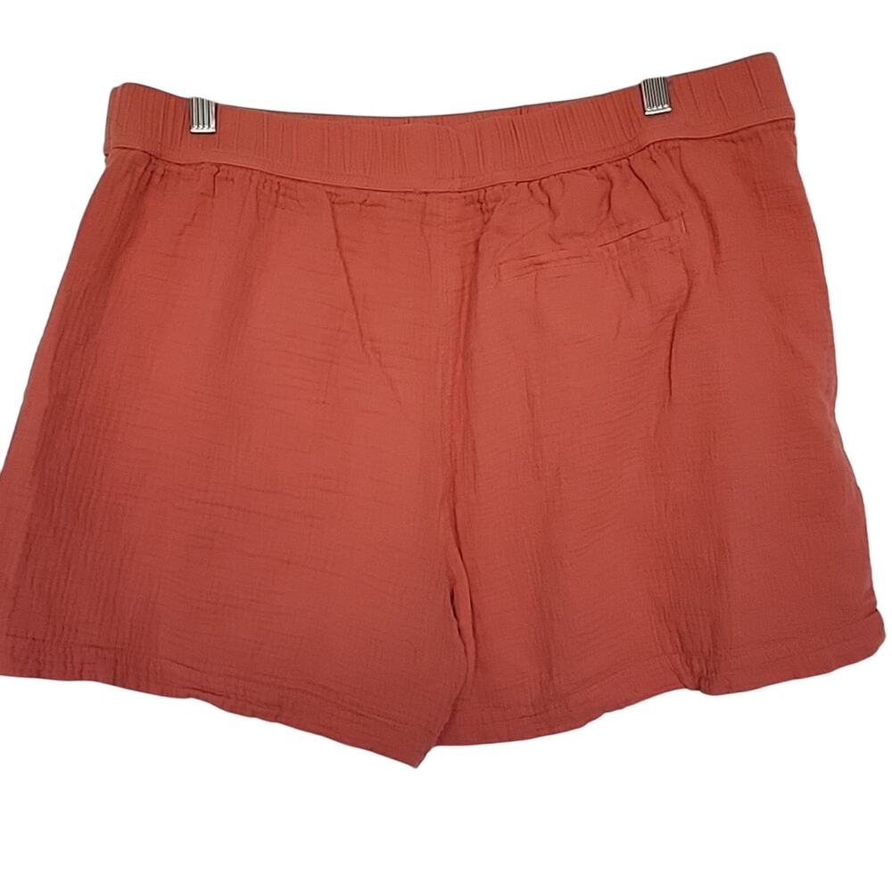Garnet Hill Organic-Cotton Gauze Shorts, XL - Picture 3 of 7